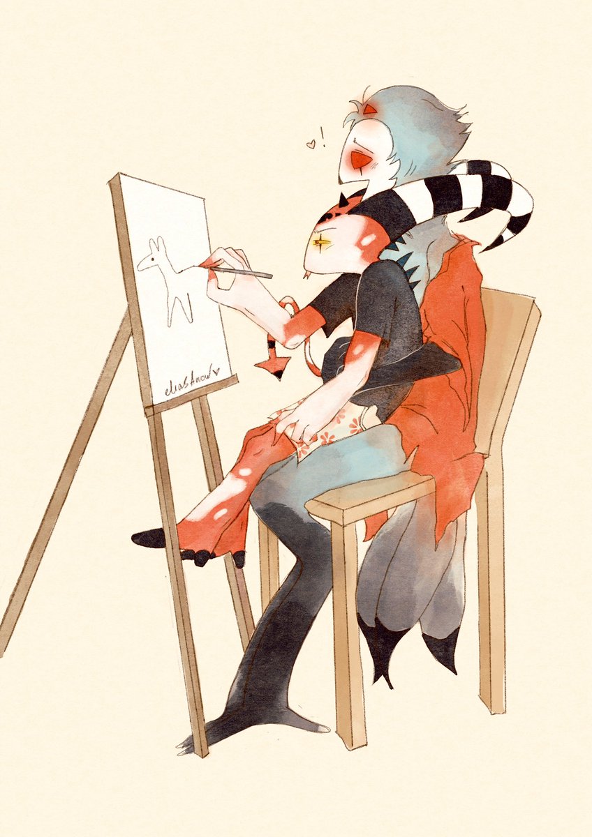 Art date! 🎨💞
#helluvaboss #stolitz