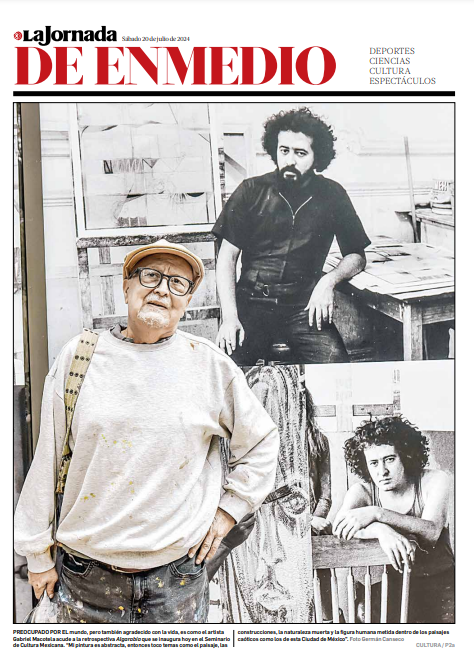 Hoy en #LaJornadaDeEnmedio:

Preocupado por el mundo, pero también agradecido con la vida, es como el artista #GabrielMacotela acude a la retrospectiva 'Algarabía' que se inaugura hoy en el <a href="/seminariocultmx/">Seminario de Cultura Mexicana.</a>. "Mi pintura es abstracta", expresó.
bit.ly/3Wu3Uoa