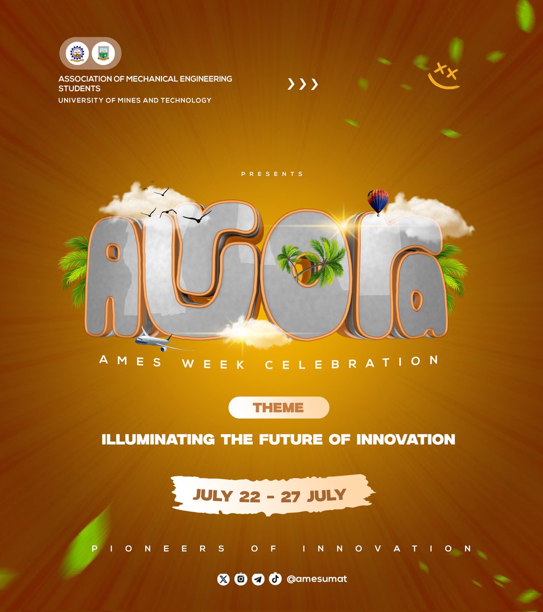 amesumat's tweet photo. 🎊AURORA IS HERE🎊

 A new dawn of innovation and creativity 💡

Join us for a mesmerizing week of creativity, inspiration, and fun, from July 22nd to 27th, 2024🎉

#AmesWeekCelebration #Aurora https://t.co/2LfHgJUE1m