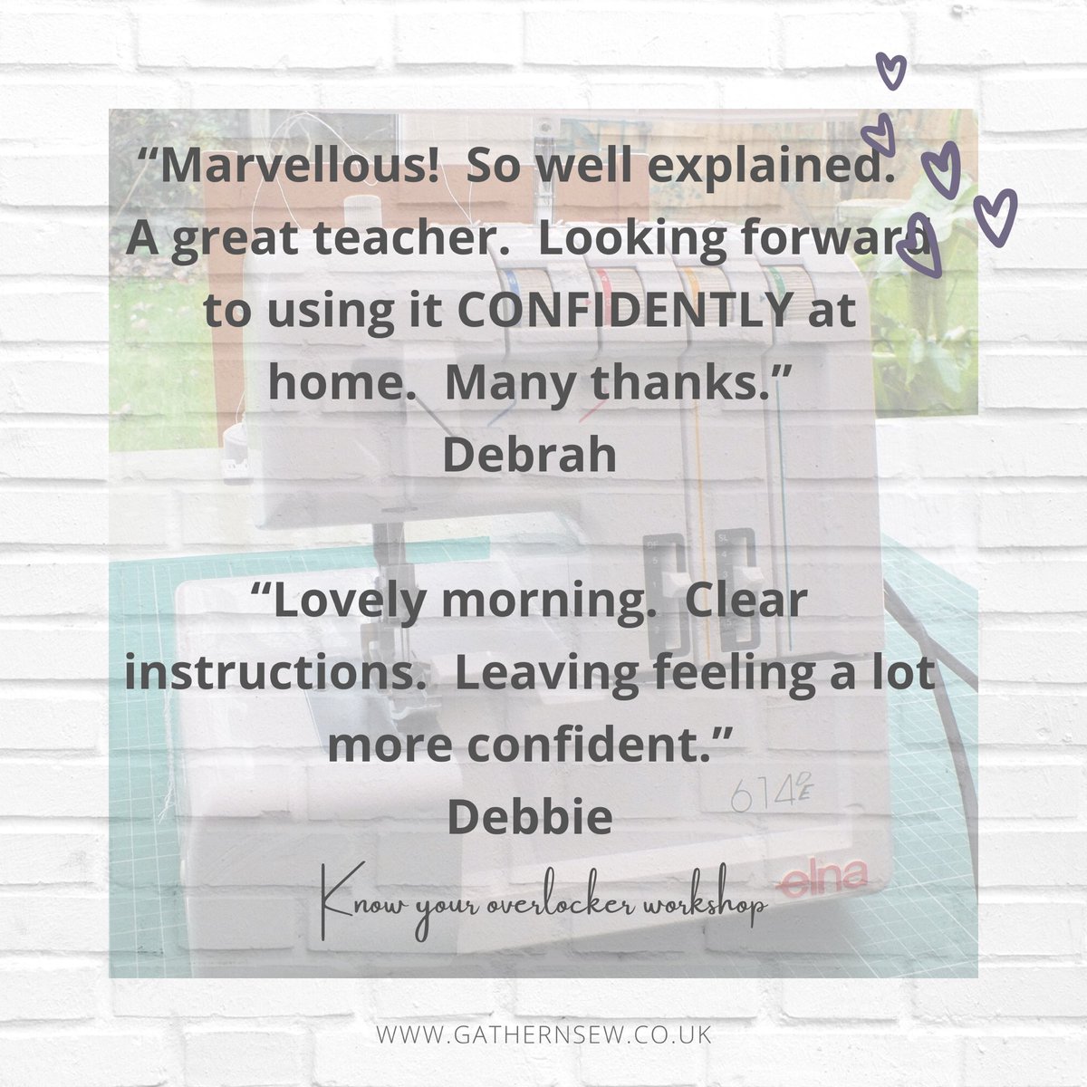 Gather_N_Sew's tweet image. How well do you know your overlocker? Let us teach you all you need to know to make your overlocker your most valuable sewing tool. 
Thursday 15th August, 6pm to 9pm. Book online or message me 💜

#overlocker #knowyouroverlocker #serger #gathernsew #learntosew #sewingclasses