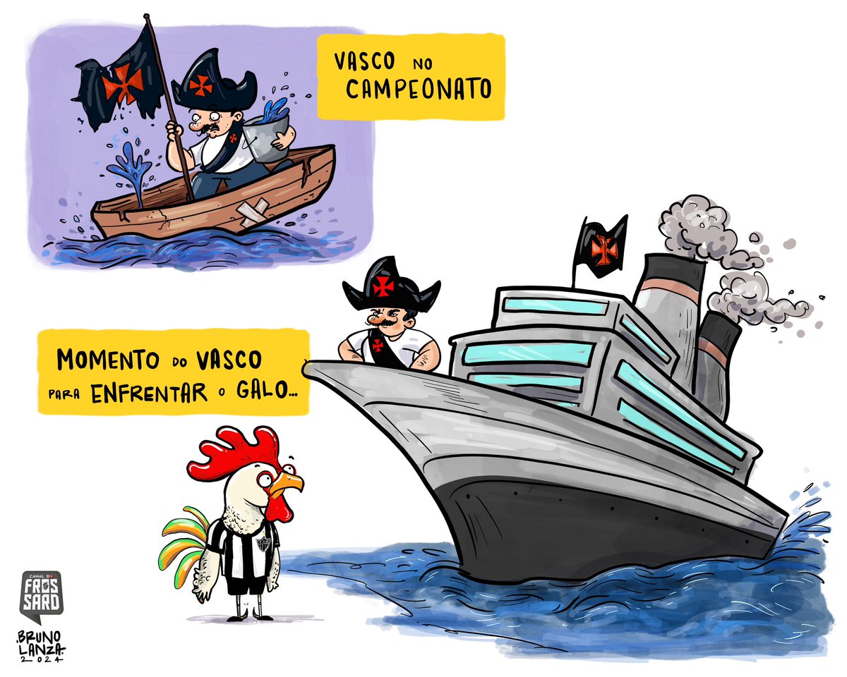 Bem na nossa vez os caras viram o Manchester City… 😂😔

Amanhã tem que dar Galo!

🖼️: <a href="/brunolanza_art/">Bruno Lanza</a>