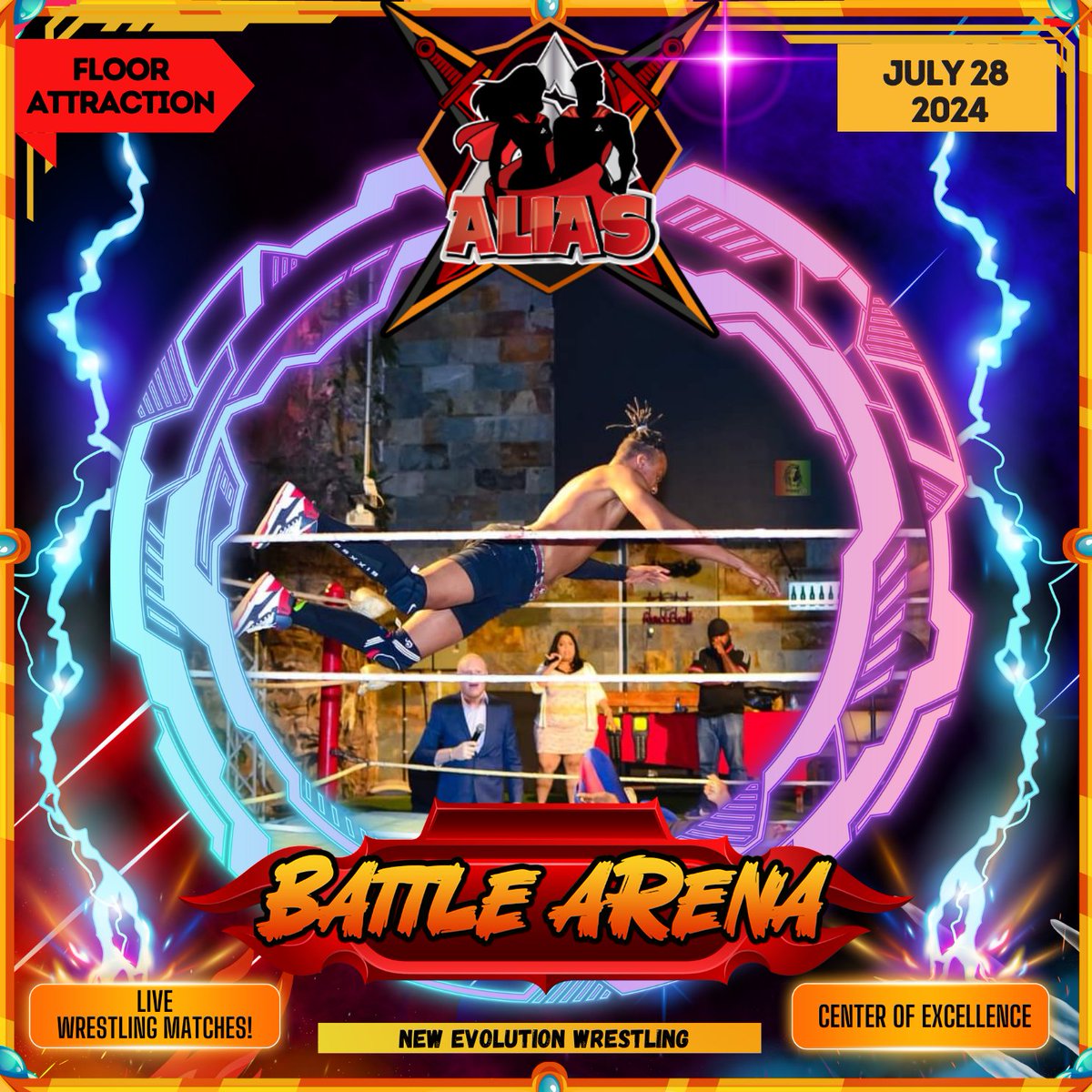 alias_expo's tweet photo. 💥MAJOR ANNOUNCEMENT!! 💥
FOR THE FIRST TIME IN LOCAL EVENT HISTORY, WRESTLING COMES TO CONVENTIONS!! 
We are partnering with the guys over at @newevolutionwrestling_ to bring you this never before seen Floor Attraction, ONLY AT ALIAS!!

Tickets are 90% SOLD OUT! Get yours today! https://t.co/uCg7DqHtWt
