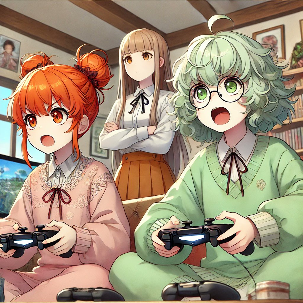 Majomoe1's tweet image. 皆様こんりんごです✨𓂃🍎𓈒𓏸
ひと仕事を終え土曜日ゆっくりまったりの時間です

皆様素敵な週末をお過ごしください♪
ゲームで白熱しすぎて
おおきなこえをだすと、おこられるので注意です←

苺ｘ活発ツインテール少女
メロンｘゆるふわ天然パーマ少女
蜜柑ｘみんなのお姉様
#フルーツモチーフ少女