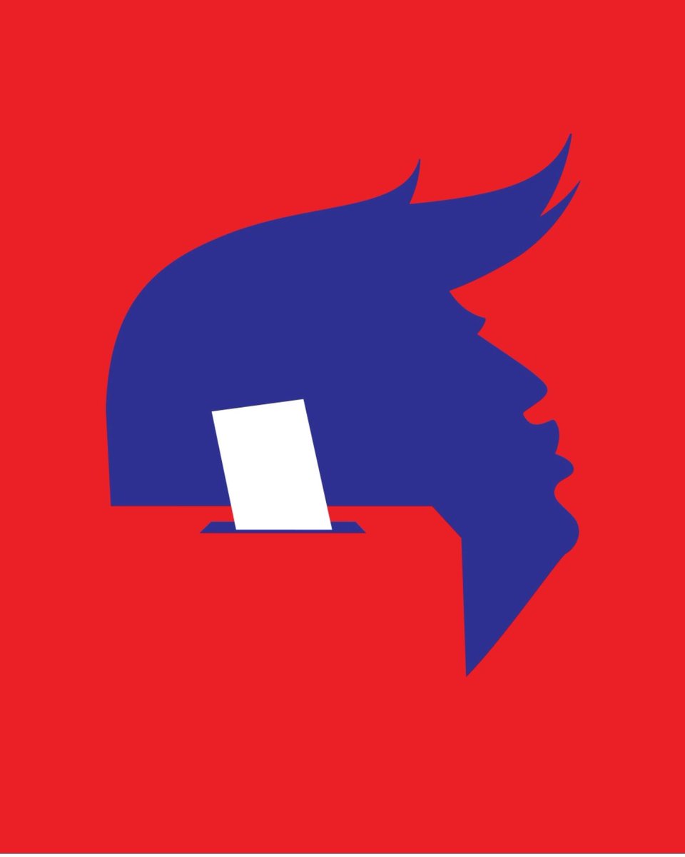 Deze illustratie van <a href="/noma_bar/">Noma Bar</a> voor <a href="/volkskrant/">de Volkskrant</a>  ‘The attack, the campaigns  and the connection between them’ ✨ #Trump