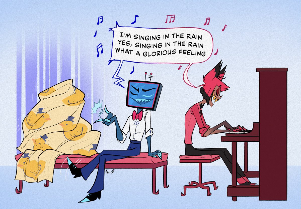 Valc0_'s tweet photo. Day 6: comfort / affection 

#HazbinHotel #AppleMediaWeek https://t.co/osSnk0k43G