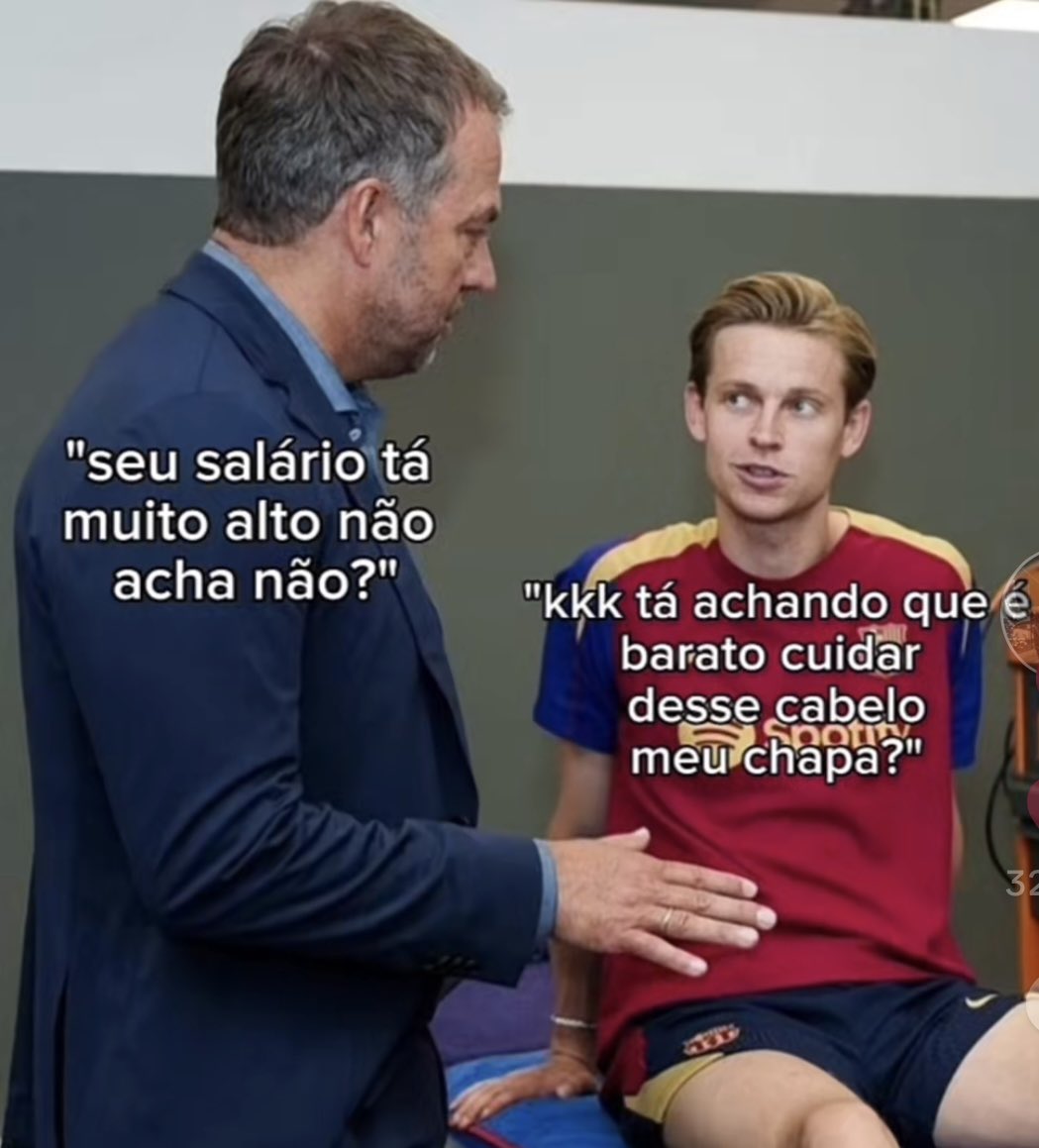 E outra: De Jong tem uma criança pra cuidar