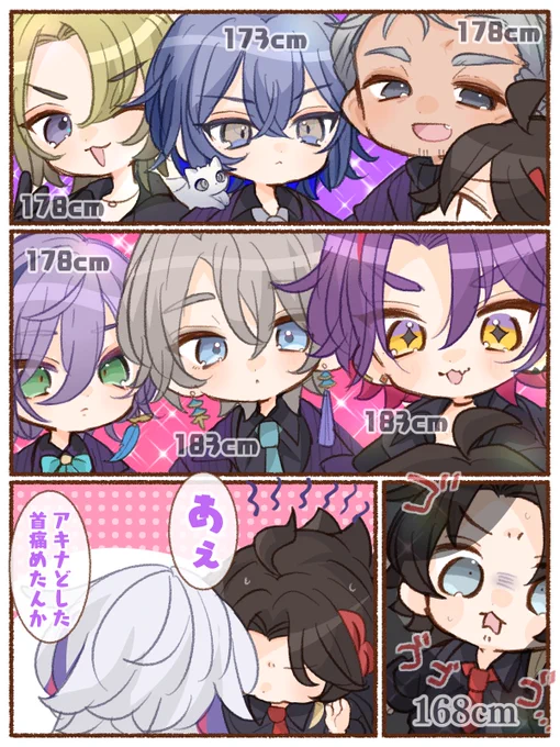 身長ね 