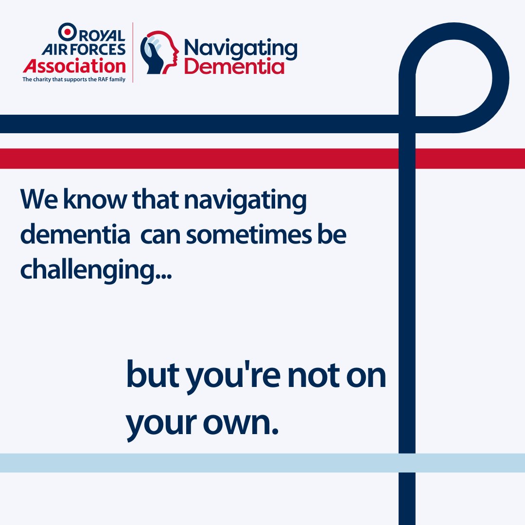 RAFAssociation's tweet photo. Navigating dementia can be challenging and impact all walks of life.

The RAF Association is running an accredited training course to help support members of the RAF community who are caring for someone living with dementia.

Find out more at: https://t.co/ikr8VyMVLf https://t.co/DTjSUjdz3S