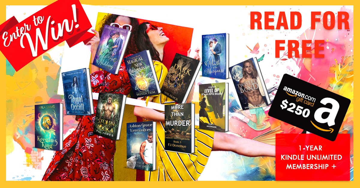 🔔📚🍂READ FOR FREE🍂✨
🔥Start Binge-Reading for a Chance to Win.🔥
🎁 We're giving away a 1-Year Kindle Unlimited Membership + a whopping $250 Amazon Gift Card to one lucky reader. Enter our giveaway for a chance to win.
bookthrone.com/july-kindle-un…
#KindleUnlimited  #kindledeals
