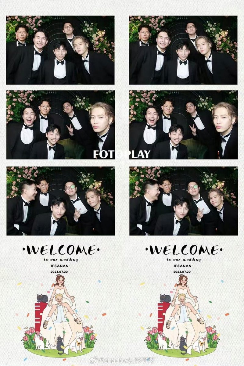 JWangBrasil's tweet photo. WEIBO | 200724 - shadow是影子呀

Jackson Wang em fotos em grupo com noivo e padrinhos no casamento do dançarino JF. 

#JacksonWang #王嘉尔 #잭슨 https://t.co/TPwUAJTRMS