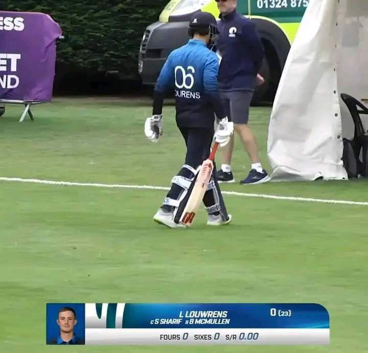SuvamKoirala_45's tweet photo. 23 ball duck for Lo-handre Louwrens of Namibia.
He now holds the record of most ball faced to score a duck by an opener in an ODI Cricket.
#Cricket #WCL2 #CricketTwitter #NAMvSCO https://t.co/lB5uDx48Vi