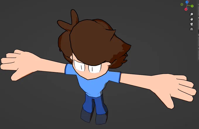 I made my sona in Blender, gonna be my personal vrchat avatar#b3d #vrchat 