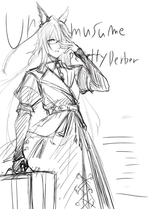 ラフ
Red fraction聞きながら描いてた 
