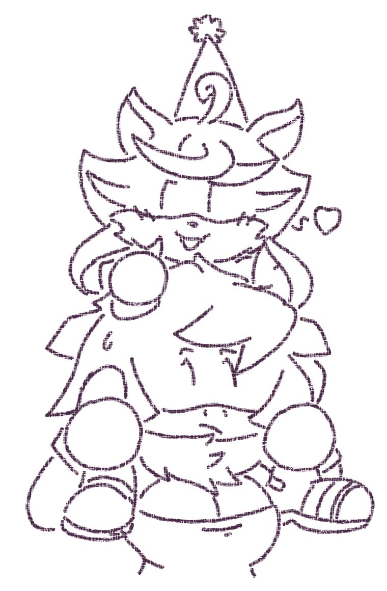 Quick birthday doodle for <a href="/Omitayua/">Omitayua</a> 🥳🎉