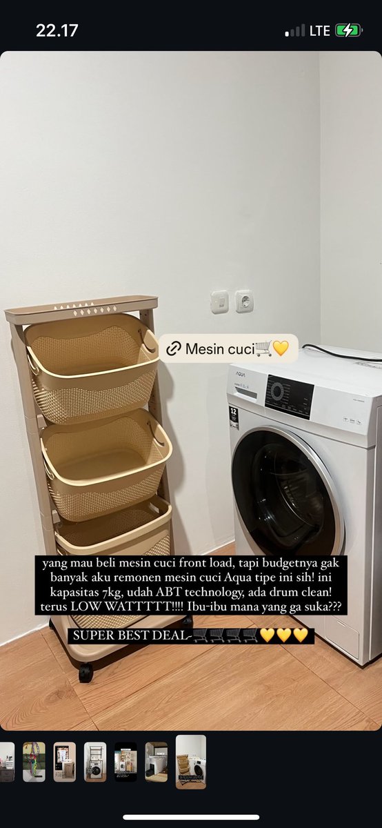 aaprilly_'s tweet image. Aqua kak. Aku desember kemarin beli mesin cuci ini, kapasitas 7Kg. 

Aku beli di shopee: shope.ee/A9vUubNg7T, harganya 3.5jt. Ongkir kurir 200k. 

Udah ada pengeringnya tp ya masi basah2 dikit. Dijemur di ruangan biasa jg besok pagi udah kering👍🏻