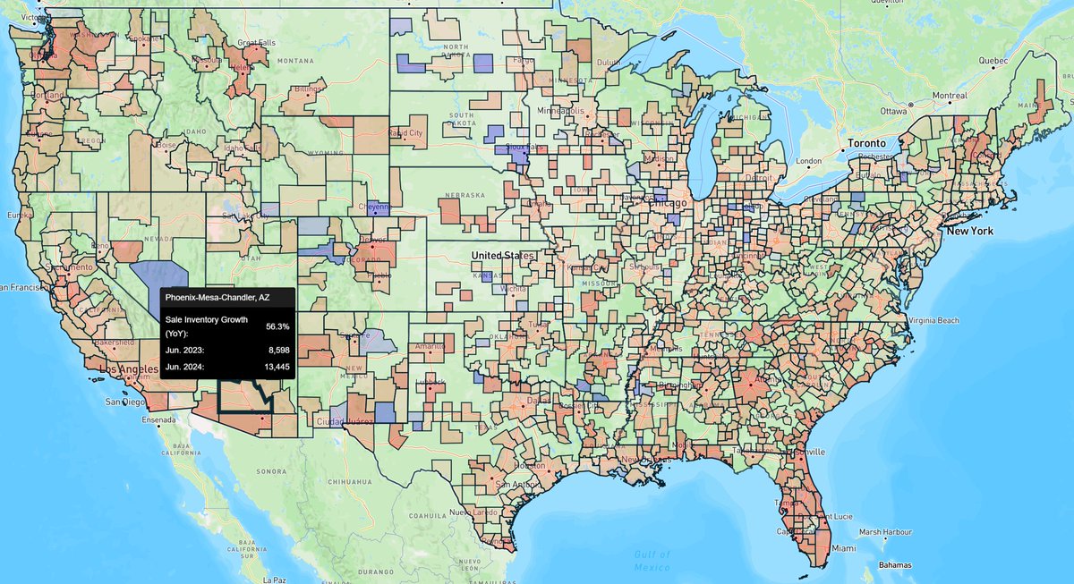 Housing inventory growth across the US is picking up steam.

Places like Phoenix are showing a 56% increase in available housing inventory YoY

Tampa +93%
San Diego +72%
Dallas +52%

Data Source: Realtor dot com

There was never a "housing shortage"