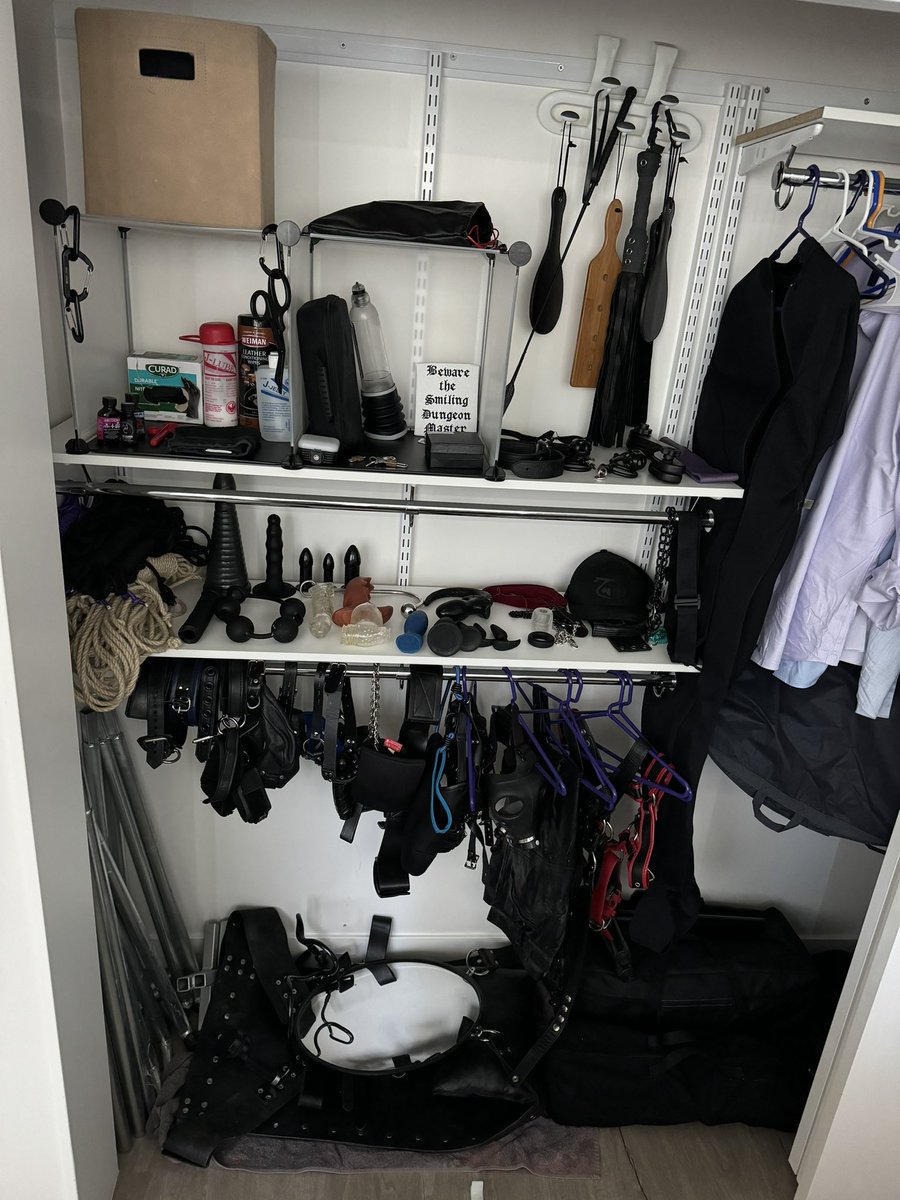 Moved to Seattle and finally unpacked the gear. See anything you want used on you? 😈