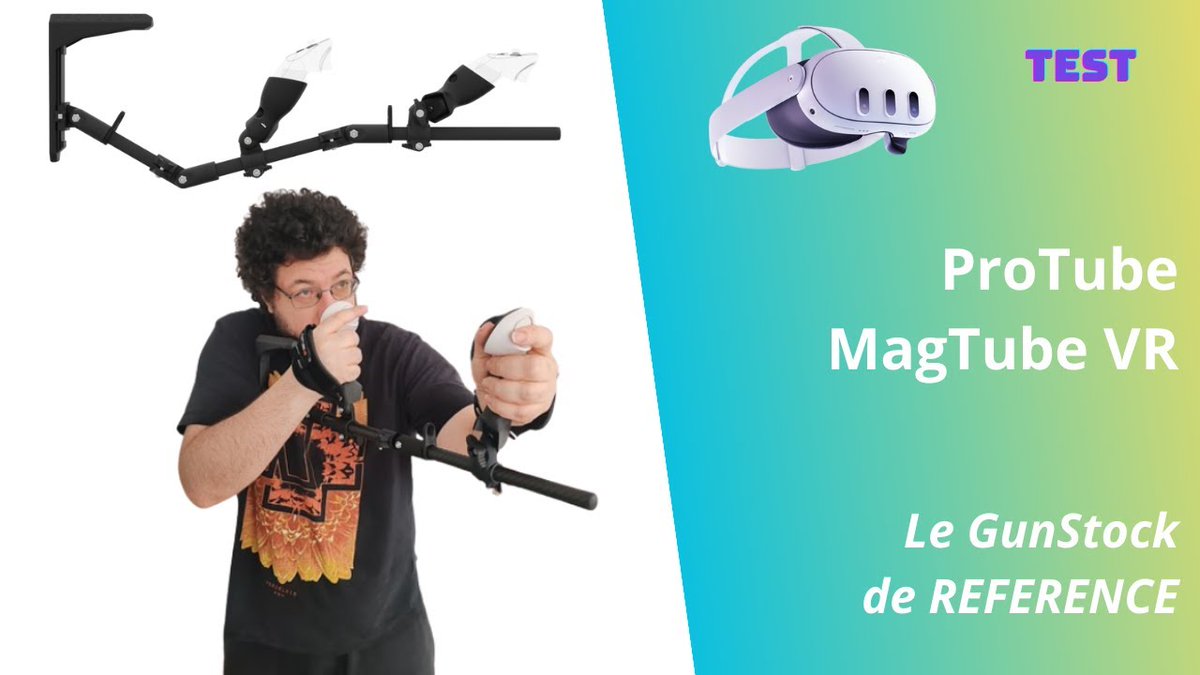 TechnoidFR's tweet photo. Demain je parle de @ProTubeVR 

Avec son MagTube MKII carbon

Est ce vraiment utile ? Est ce que son prix vaut ce qui est vendu ? On voit ça demain 

#vr #MetaQuest3 #gunstock https://t.co/Vv6s0kLBhd