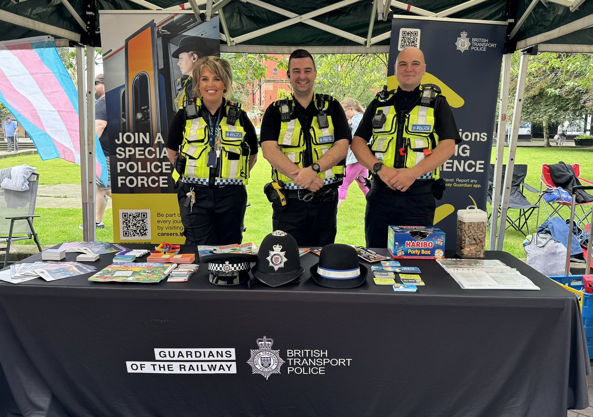 Today we have been supporting our local community in #Nantwich by attending #NantwichPride2024. #BTP
