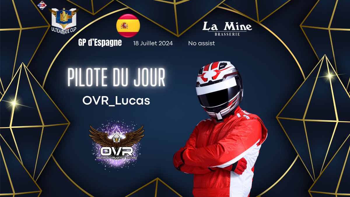 Lors de notre première étape, <a href="/AciiiD____/">AciiiD</a> remportait tous les honneurs, mais en Espagne c'est bien Lucas de la <a href="/OVR_EsportF1/">Optimum Velocity Racing</a> qui est élu pilote du jour par la communauté du DuoOfRace ! Félicitations à lui pour son premier podium acquis dans cette saison 3 🤩
