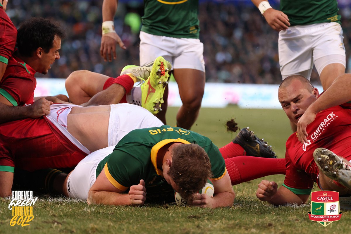 Springboks's tweet photo. Congrats, gents 🙌
#ForeverGreenForeverGold #Springboks #RSAvPOR https://t.co/snUYt65o4l