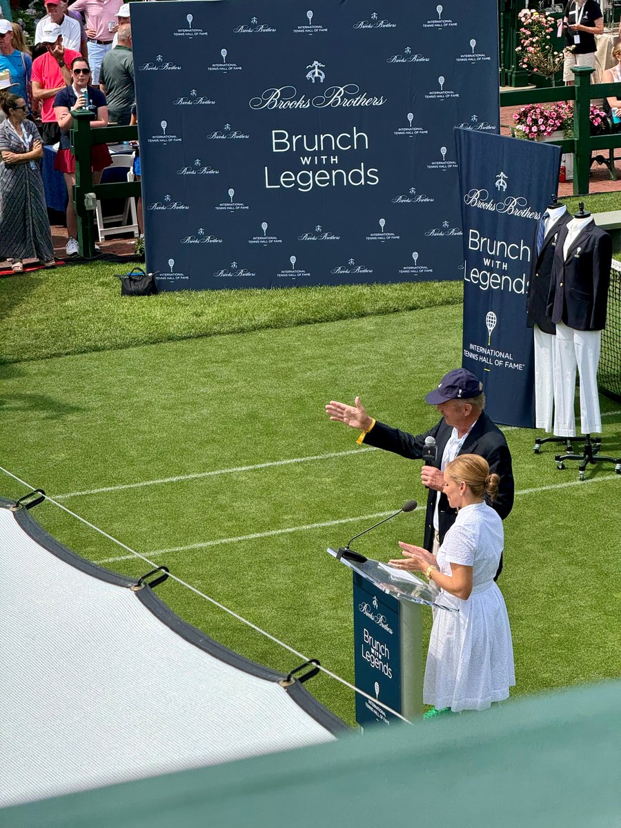 Infosys's tweet image. An incredible time was had celebrating legends at the Brooks Brothers Brunch during the Infosys Hall of Fame Open. Unforgettable moments were shared.

#ITHFWithInfosys #ExperienceTheNext