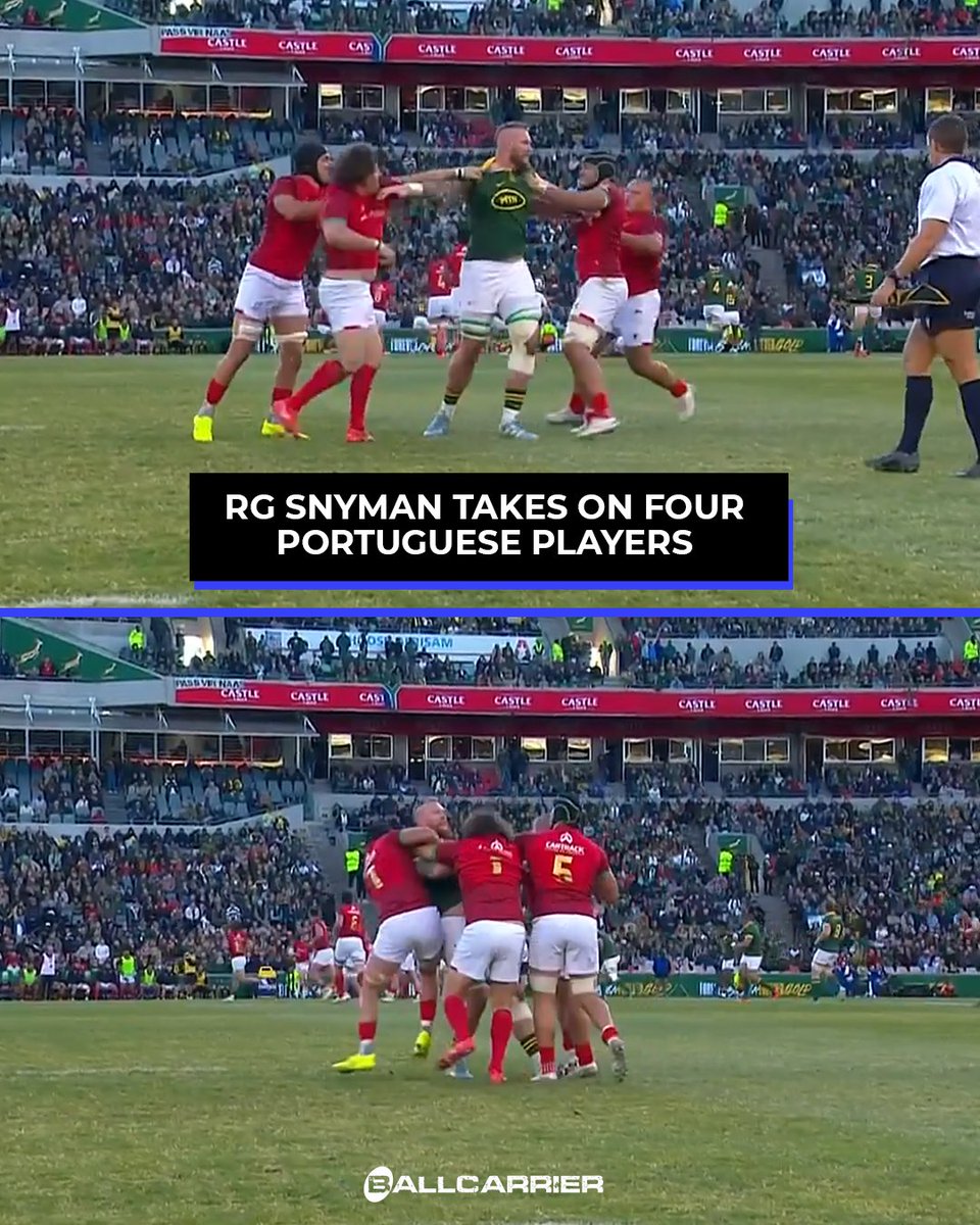 BallCarrier_'s tweet photo. How many rugby players does it take to bring down a Springbok giant? 🤣💪 https://t.co/oP27Ov0nem