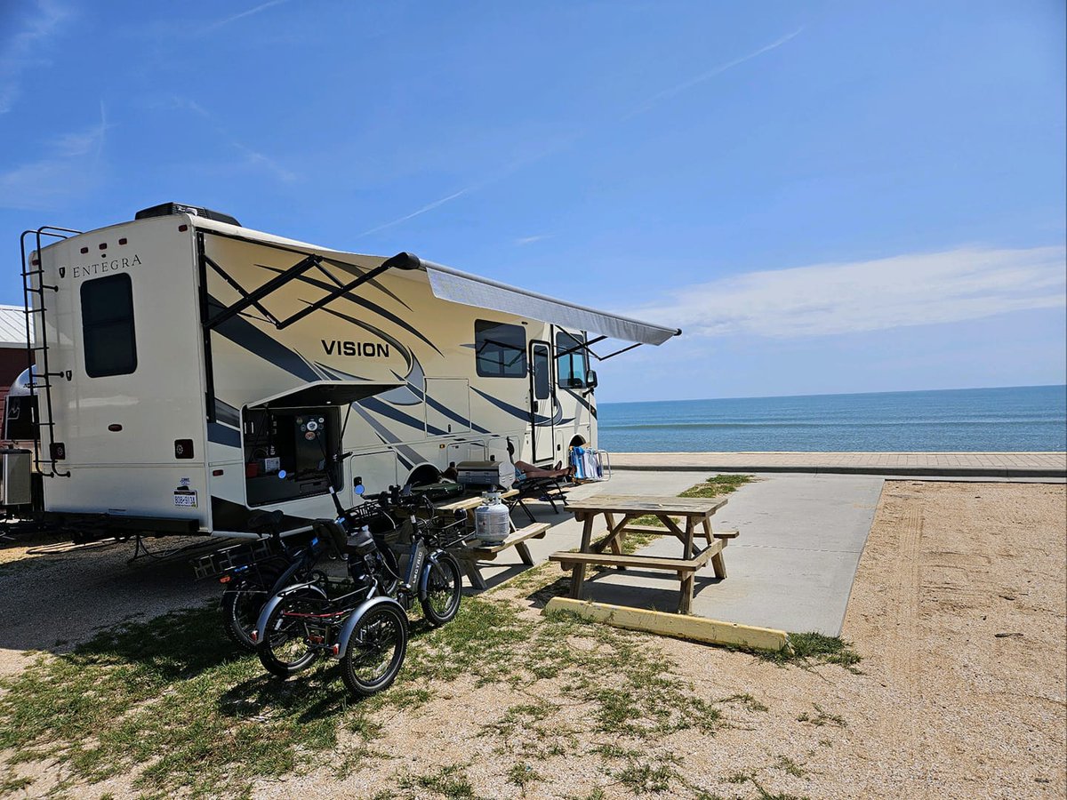 Here is Beverly's photo of Spot #27 with a pretty blue sky.  What's your favorite spot at Camptown?