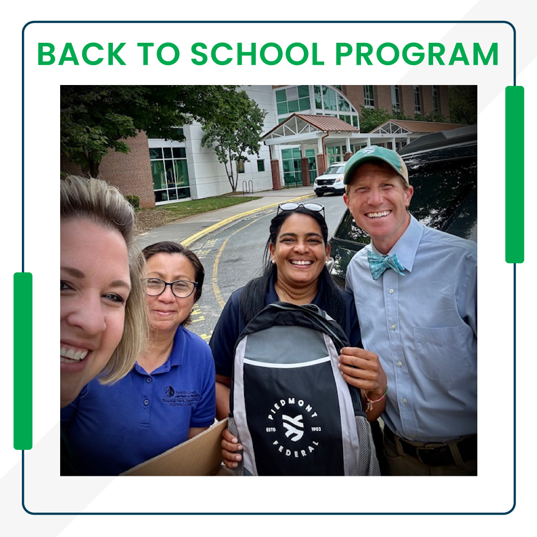 PiedmontFederal's tweet image. #PiedmontFederalBank is proud to support the #BackToSchool Program hosted by the Hispanic Liaisons of the Forsyth County Public Health Department! We’ve donated backpacks to help ensure students have supplies for the upcoming school year. 

#BackpackProgram #SuperCompareFoods