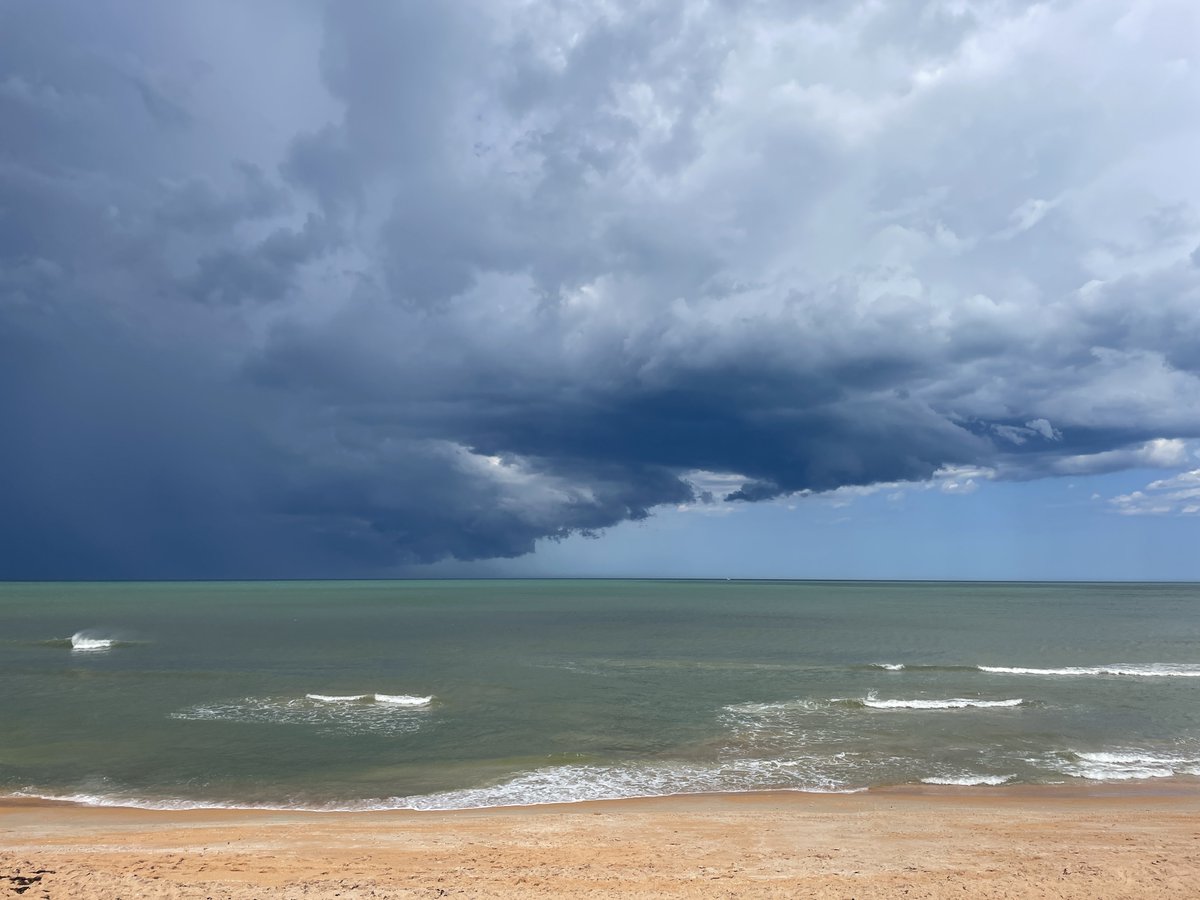 Dramatic storm clouds of summer in Flagler Beach, Florida! #gorving #florida #beverlybeachcamptown