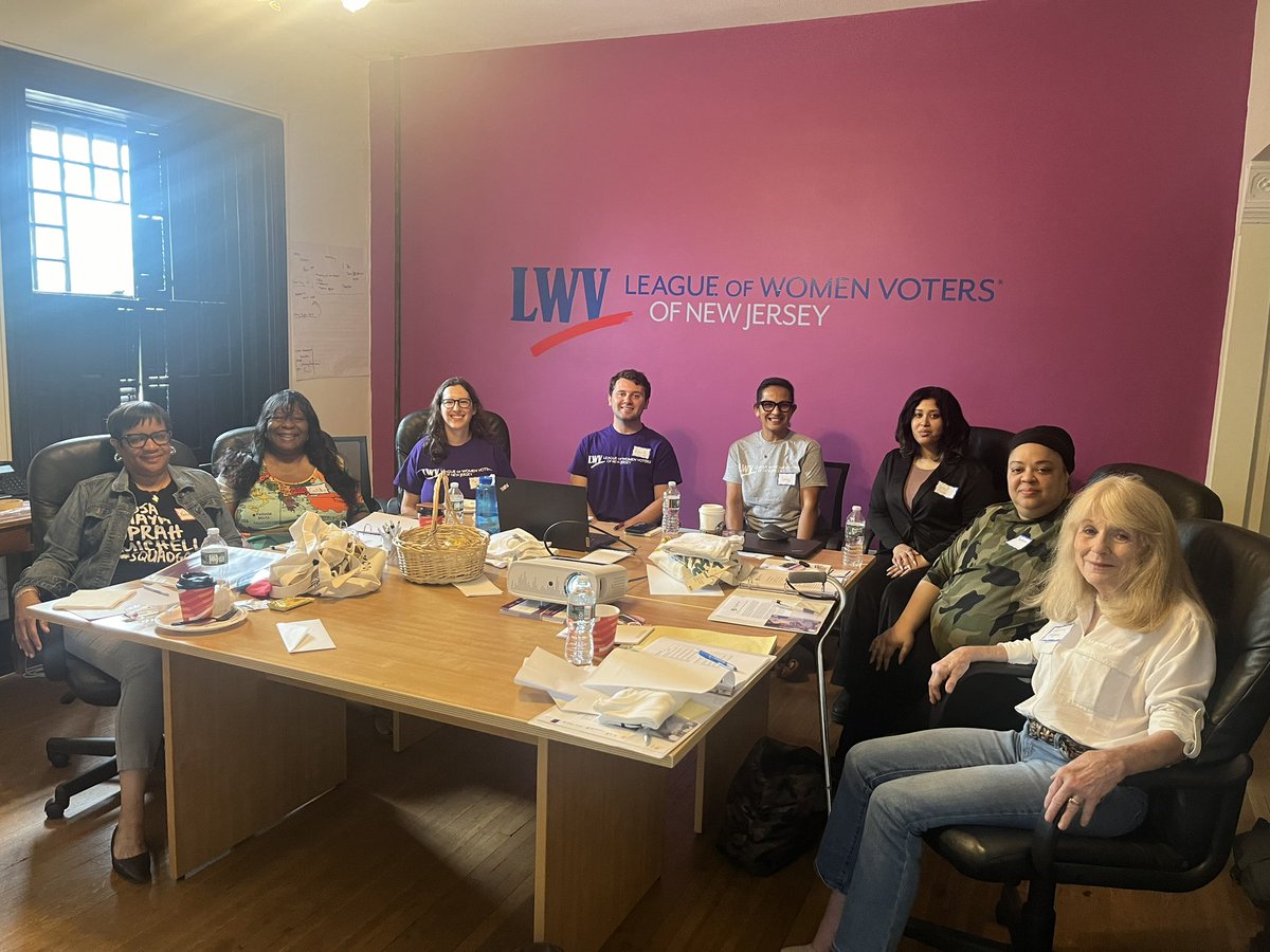We are gathered at the <a href="/LWVNJ/">LWVNJ</a> office today to kick off our 2024 Democracy Organizing Program. Together, we CAN build the multiracial democracy we all deserve! Empower. Organize. Mobilize!