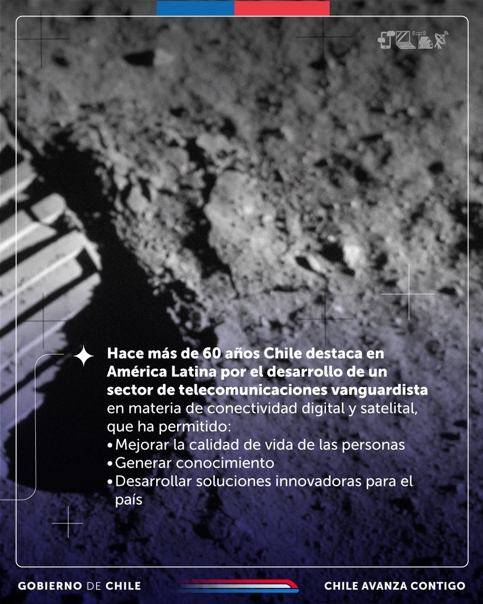 ¡Hace 55 años, Chile hizo historia en el sector de las telecomunicaciones! 🇨🇱Hoy se conmemora la llegada del hombre a la luna 🌕y fuimos el único país de Latinoamérica que transmitió en vivo y en directo la gran hazaña.