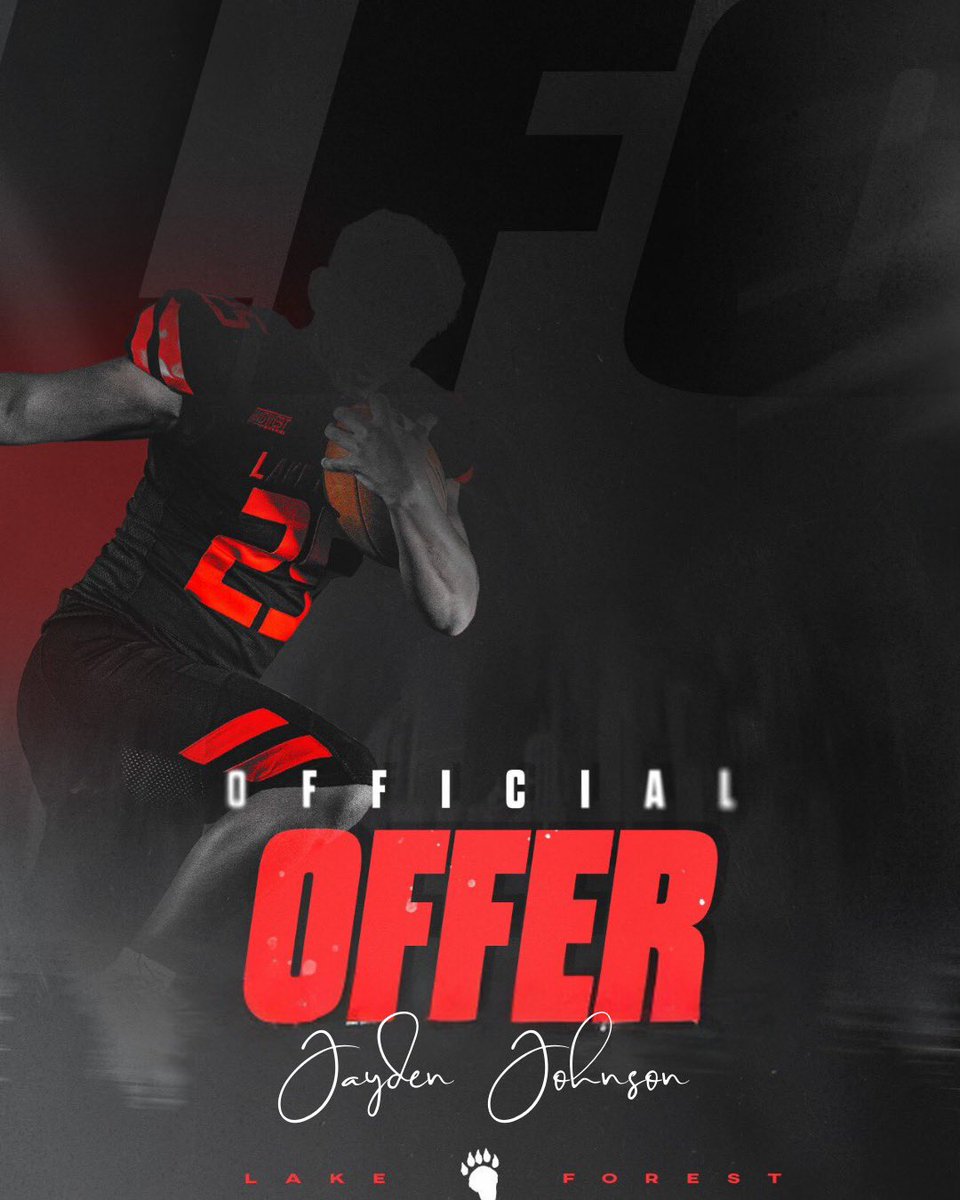 After a great conversation with <a href="/CoachMcMurray5/">Brett McMurray</a> I am extremely blessed to receive my FIRST offer from Lake Forest College
<a href="/wthsfb/">WTHS Blue Devil FB</a>