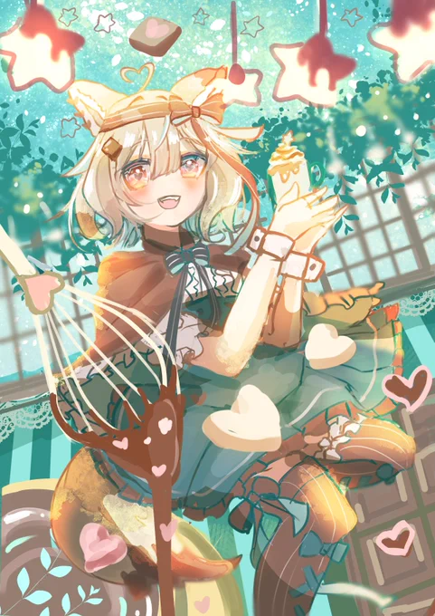 #ミリプロイラストコンテスト  #このみすけっち 夜なチョコレート屋さんのこのみちゃん 
