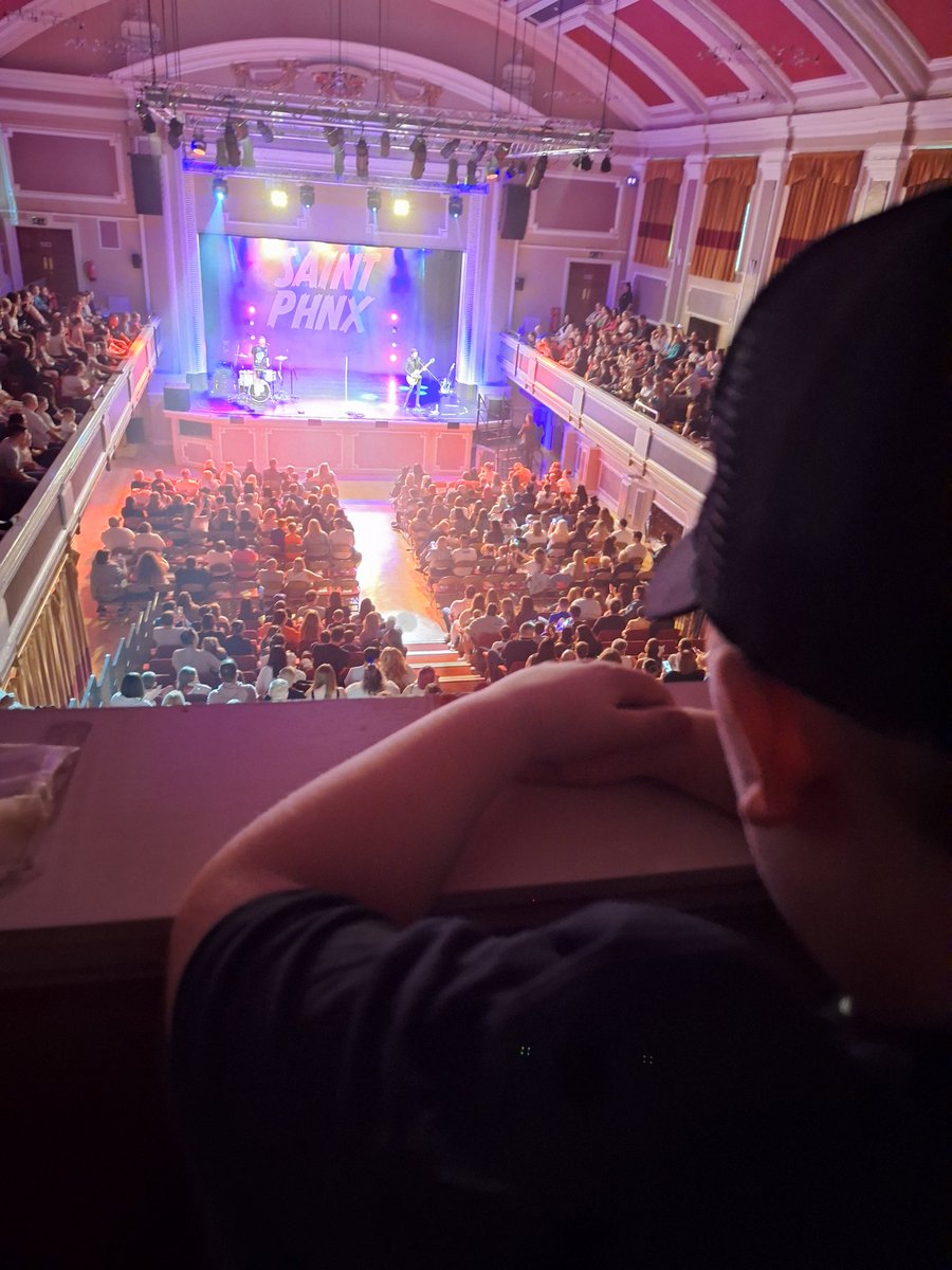 HortonRA's tweet photo. @saintphnx OMG!!! Caleb (9) experiencing live music for the 1st time and he absolutely loved it! U guys were absolutely amazing!! We're both buzzing!!! 😁😁 https://t.co/EjDKCxQOIk