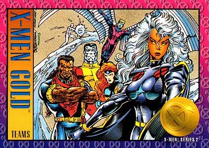 AustinGorton's tweet photo. Card 086: X-Men Gold
The cardback makes the distinction that the Gold team is mostly OG X-Men & new recruits, though that's really just Bishop. If anything, the Blue Team is a better blend of "60/70s X-Men" & "80/90s X-Men".
#TradingCardADay #XM2 #XMen #XMenGold
Scans via @uxn https://t.co/hf7uqV3rTb
