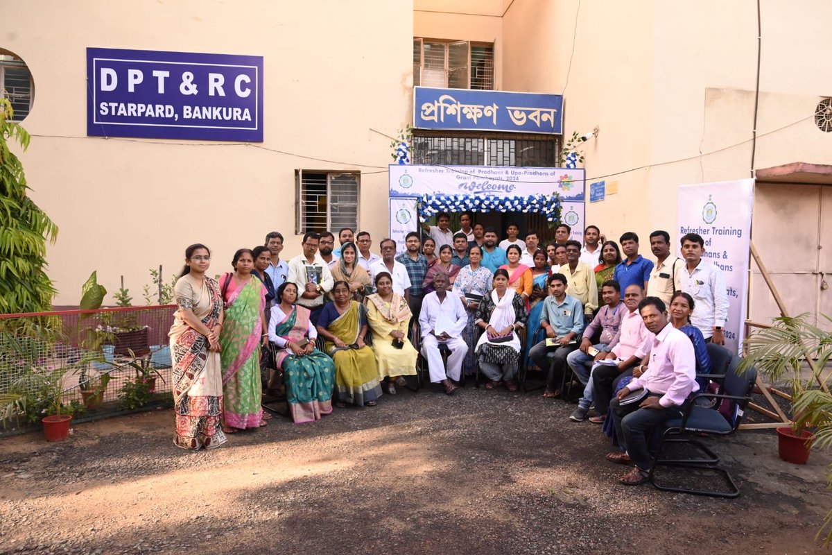 mopr_goi's tweet photo. A Two-Day Refresher #Training Program for #Pradhan and #UpaPradhan was organized at #DPRC, #Bankura, #WestBengal. The program covered key areas viz. #OwnSourceRevenue, Financial Management, Office Management, Thematic Panchayat Development Plan, 15th Finance Commission, SFC etc. https://t.co/p8R4fwZi5L