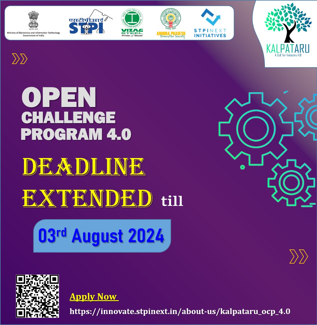 STPI_KALPATARU's tweet photo. Attention Startups!
The last date for submission has been extended to 03-08-24. Don't miss this wonderful opportunity to participate in #OCP4.0 of #KALPATARU_COE for @RINL_VSP Problem Statements
Apply:https://t.co/Db76PdoNlO
@arvindtw @DeveshTyagii @stpiindia #STPIINDIA #STPICoEs https://t.co/mUW0a58LSK