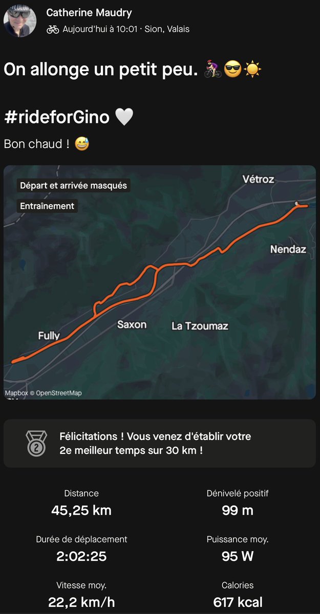 Swiss_Cathy's tweet photo. Sortie du jour ! Les Îles Sion-Branson-les Îles Sion.🚴🏻‍♀️😎☀️

#cyclisme #route #Valais 

#cappuccino ☕️🥐
#TeaRoomMoliceiro #Saillon https://t.co/m4SWW6rObx