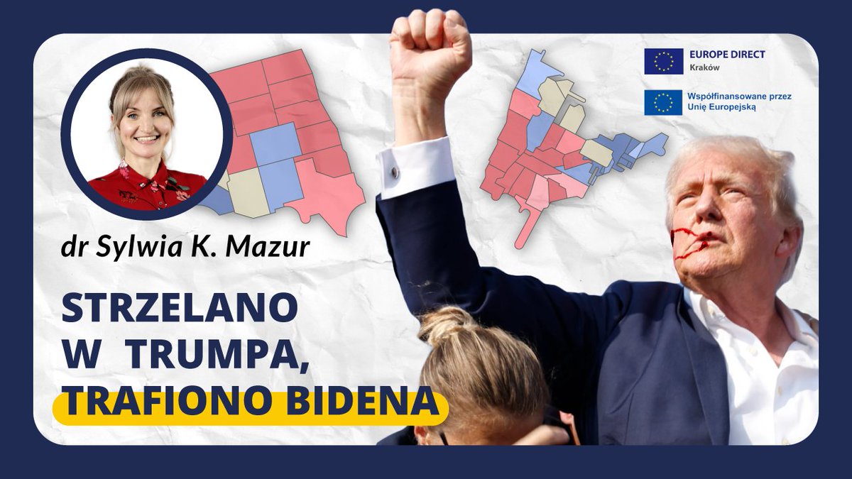 🌐🇺🇸 W "Komentarzu ekspertek" dr Sylwia K. Mazur ekspertka <a href="/TeamEuropePL/">Team Europe Direct Polska</a> <a href="/EUinPL/">Komisja Europejska</a> opowiada o zamachu na <a href="/realDonaldTrump/">Donald J. Trump</a> i szansach  Joe Biden <a href="/POTUS/">President Donald J. Trump</a> w wyborach. Prowadzi <a href="/BSMalczynski/">Bartłomiej Małczyński</a>.