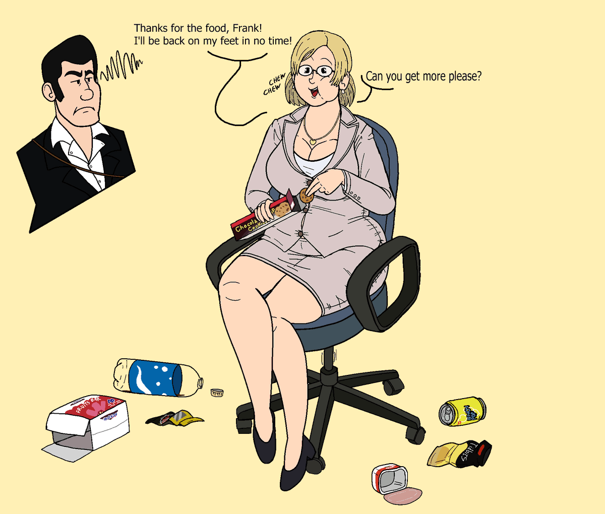 SpoonSnooper's tweet image. 📸(Drawn and colored by @CakeInspector/ Comm&apos;d by me!)🧟

Jessie&apos;s small injury is turning into a big problem...