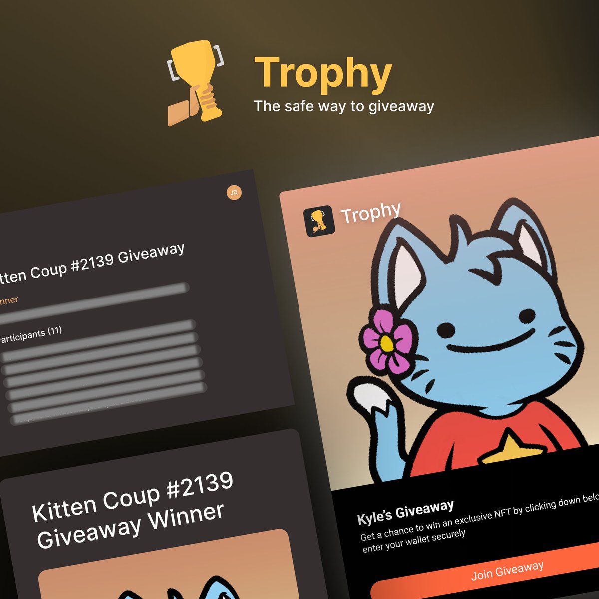 Submission for Solana Superteam Philippines' BLINK BUIDLSTATION

Tired of giveaways that expose your wallet address? We’re introducing 🏆 Trophy : The safe way to giveaway 🎉