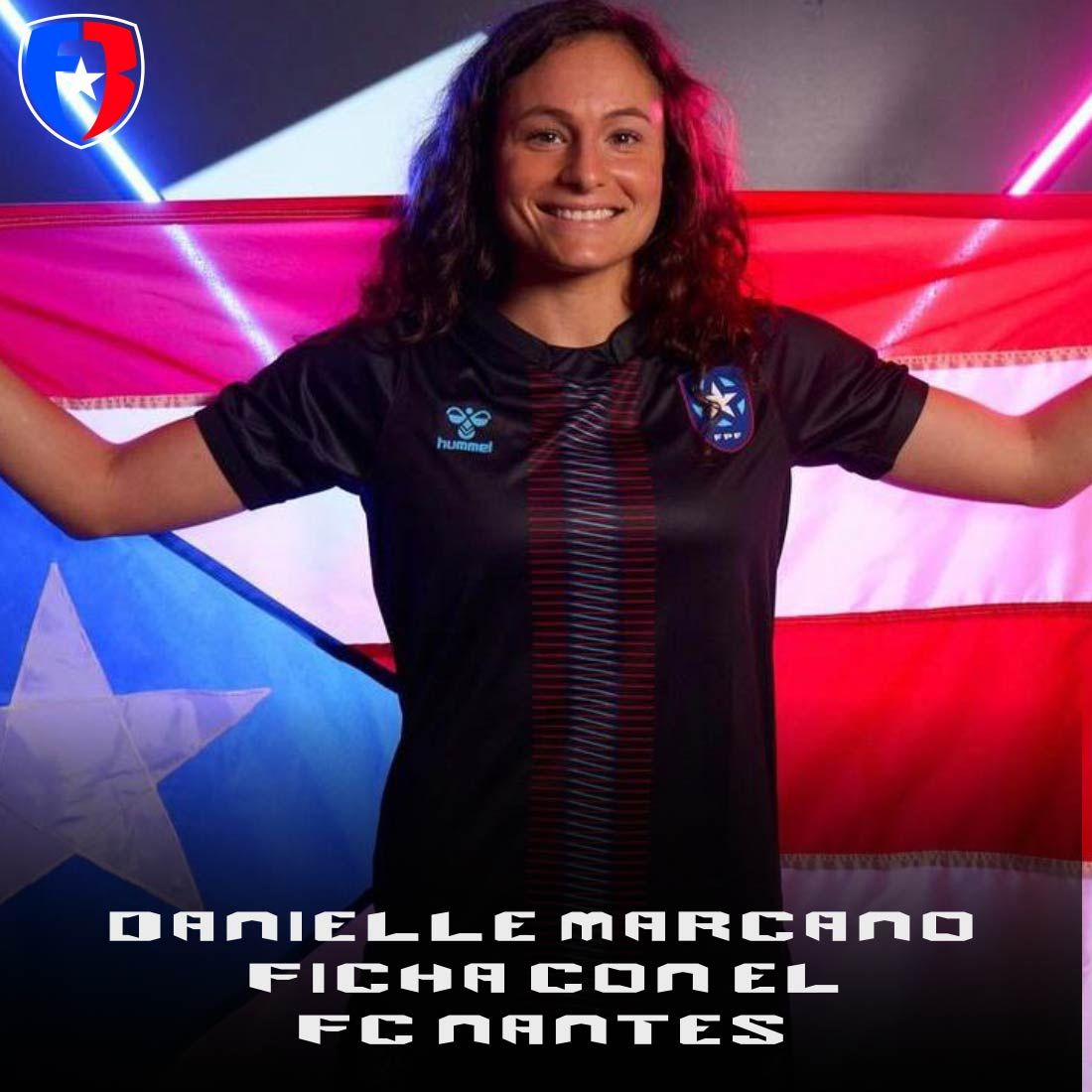FutbolBoricua's tweet photo. La delantera de la Selección Nacional de Fútbol de Puerto Rico, Danielle Marcano, anunció en su Instagram que ha fichado por el FC Nantes femenino. Marcano vino de una exitosa campaña en la Primera División turca con el FOMGET donde terminaron segundas en la tabla. #FutFemPR https://t.co/LcBdymDlGi