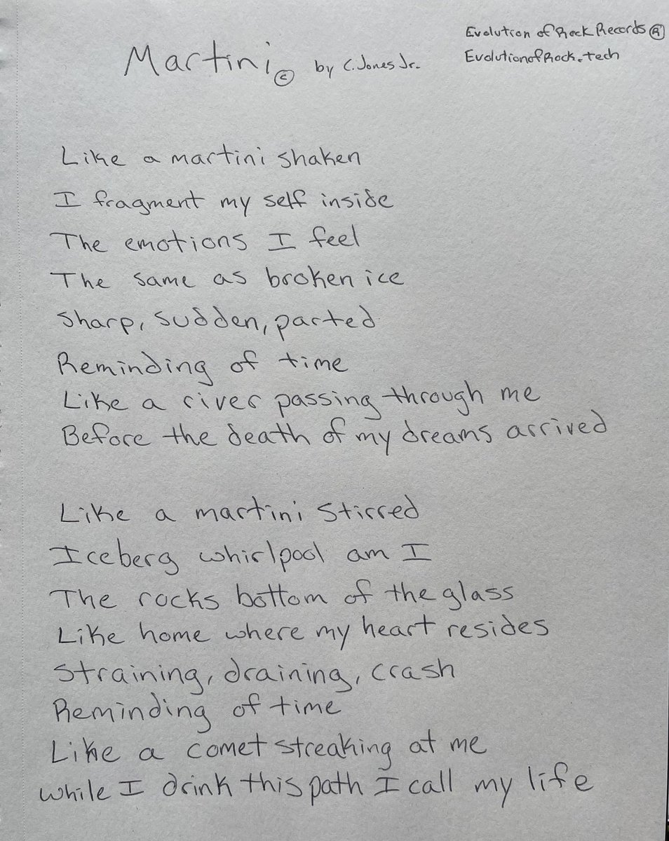 EvolutionOfRock's tweet photo. #poetry #writer #writerLift #martini #originalart #compassion #evolutionofrock https://t.co/SflQvRnZqF