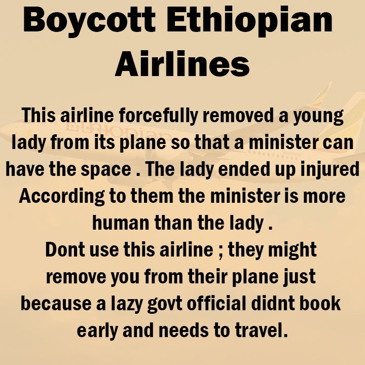 sholard_mancity's tweet photo. Boycott Ethiopian Airlines . I can't imagine being in a situation like this 🚨 Let them operate in Ethiopia. https://t.co/9woErj3YbF