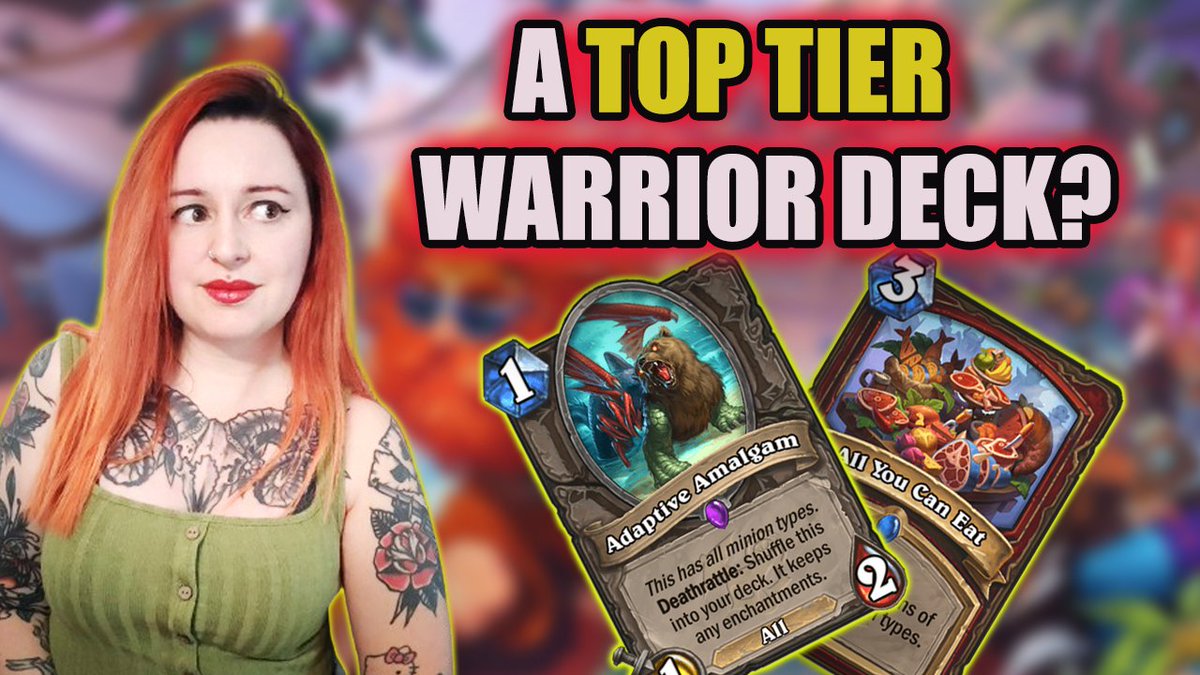 BabyBear (@babybearhs) on Twitter photo Uploaded my first Theorycrafting video: <a href="/JambreHS/">James Brennan</a>'s Amalgam Warrior. The deck felt pretty strong and fun to play. Hopefully we will see more of it once the expansion launches!
Link in comments ⬇️ Uploaded my first Theorycrafting video: <a href="/JambreHS/">James Brennan</a>'s Amalgam Warrior. The deck felt pretty strong and fun to play. Hopefully we will see more of it once the expansion launches!
Link in comments ⬇️