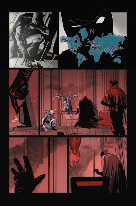 Batman doing detective things, you know..   script  colors 