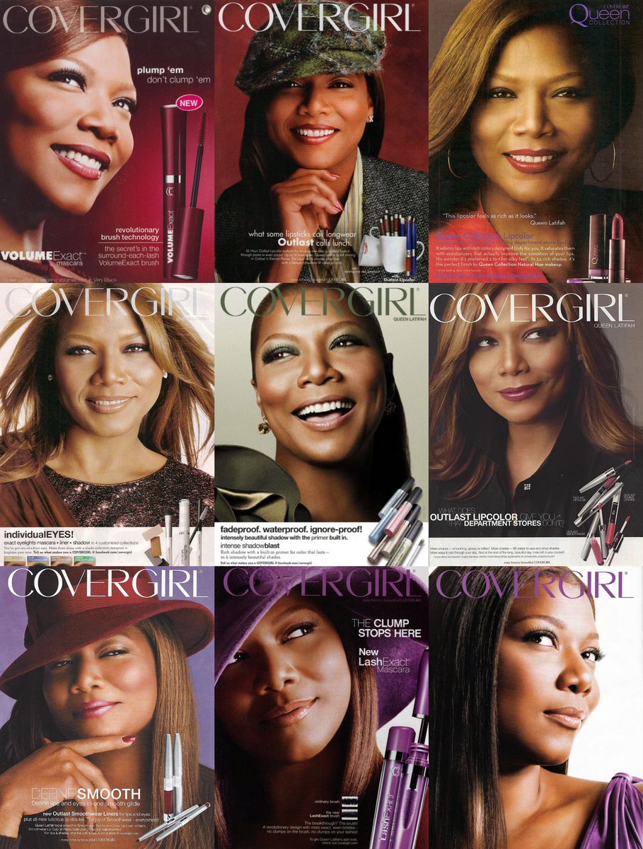Coolness941's tweet photo. Speaking of Queen Latifah, can we take a moment to talk about her CoverGirl era? https://t.co/m1U9LEDW7a