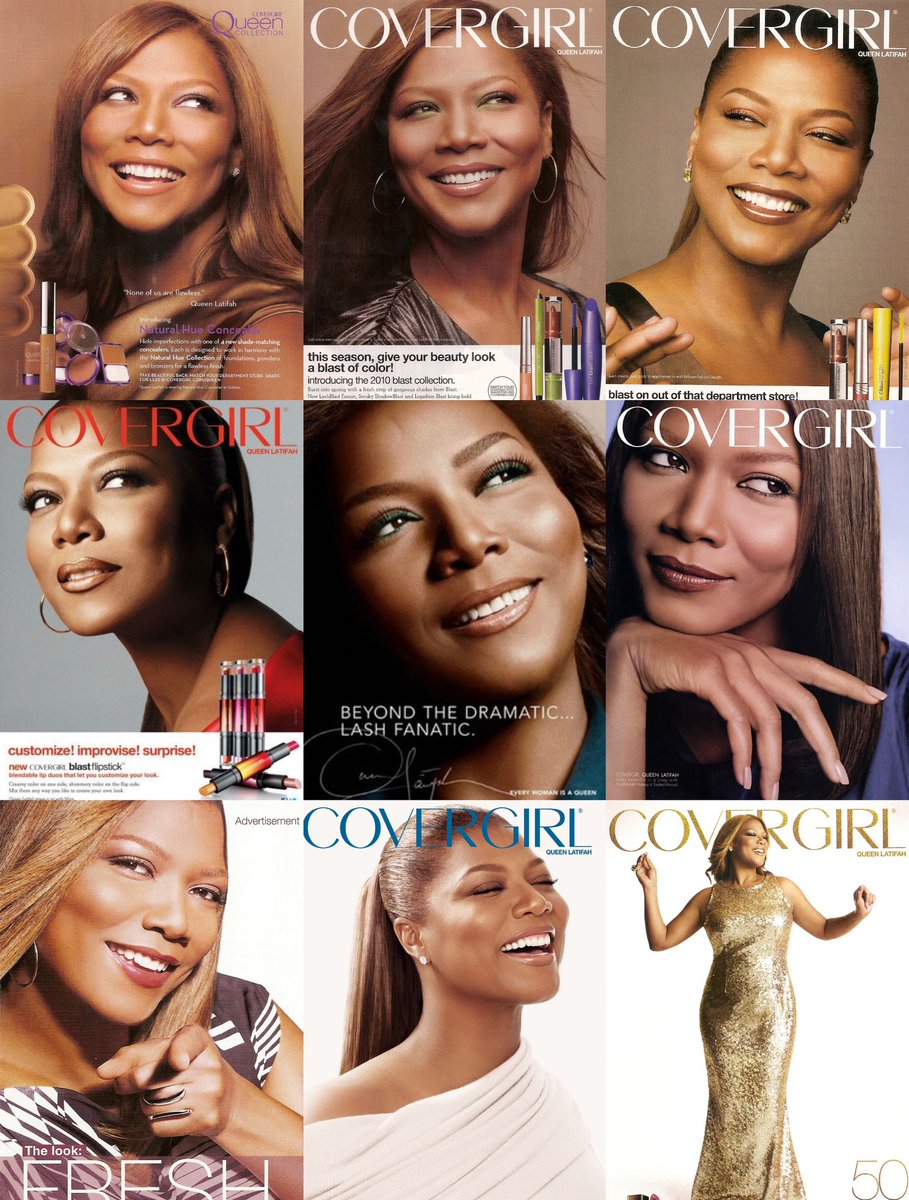 Coolness941's tweet photo. Speaking of Queen Latifah, can we take a moment to talk about her CoverGirl era? https://t.co/m1U9LEDW7a