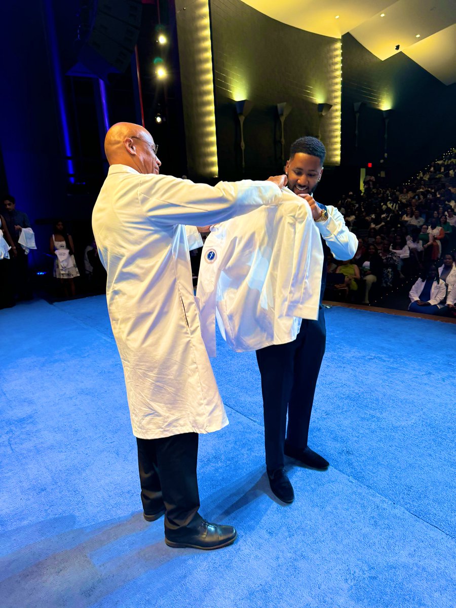 Years ago we started a Black Male Mentoring Roundtable <a href="/OhioStateMed/">The Ohio State University College of Medicine</a>. This young man participated as a #premed  &amp; was mentored by <a href="/DrRayMD/">Dr. “Dad” MD, FAAP, FASN</a>. Fast forward, this week I welcomed him into medical school  <a href="/HowardU/">Howard University</a>’s White Coat Ceremony. Now that’s what I call “continuity of care” 😉